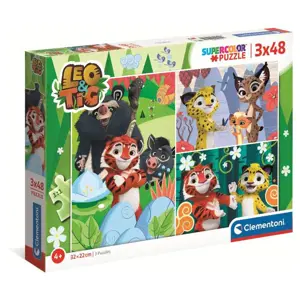 Leo  Tig Puzzle 3x48 ks Clementoni