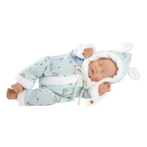 Produkt Llorens 63301 LITTLE BABY - spící realistická panenka miminko s měkkým látkovým tělem - 32 cm