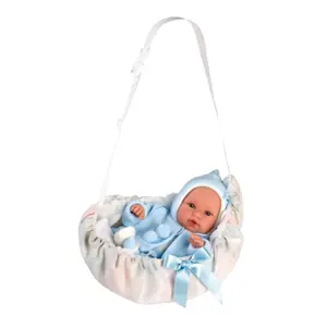 Llorens 63641 NEW BORN - realistická panenka miminko se zvuky a měkkým látkovým tělem - 36 cm