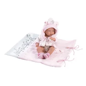 Llorens 73898 NEW BORN HOLČIČKA realistická miminko s celovinylovým tělem 40 cm