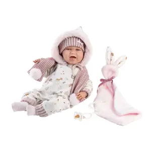 Produkt Llorens 74030 NEW BORN realistická miminko se zvuky a měkkým látkovým tělem 42 cm