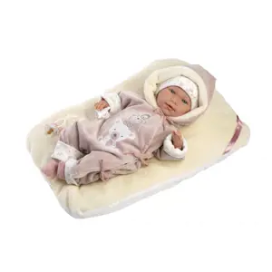 Produkt Llorens 74106 NEW BORN - realistická panenka miminko se zvuky a měkkým látkovým tělem - 42 cm