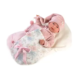 Produkt Llorens 84450 NEW BORN - realistická panenka miminko se zvuky a měkkým látkovým tělem - 44 cm