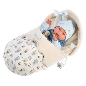 Produkt Llorens NEW BORN CHLAPEČEK - realistická panenka miminko s celovinylovým tělem - 40 cm