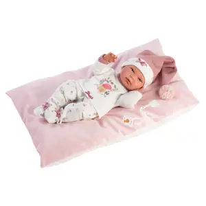 Llorens NEW BORN HOLČIČKA - realistická panenka miminko s celovinylovým tělem - 40 cm