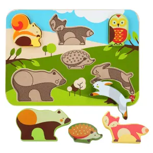 Produkt LucyLeo dřevěné puzzle Forest Animals