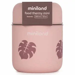 Miniland Termoska na jídlo Terra růžová listy 280 ml