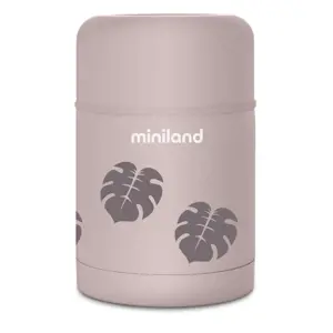 Produkt Miniland Termoska na jídlo Terra růžová listy 600 ml