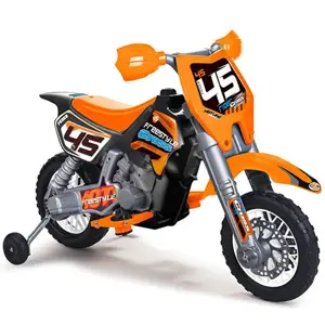 Motocykl Feber Orange Cross s 6V baterií pro děti