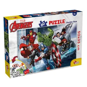 Oboustranné podlahové puzzle 60 dílků Marvel Avengers LISCIANI 99696