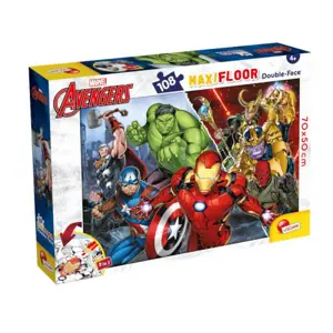 Oboustranné podlahové puzzle Maxi Floor 108 dílků Marvel Avengers 99771 LISCIANI