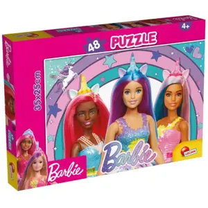 Produkt Oboustranné puzzle 48 dílků Barbie Kouzelný jednorožec 99436 LISCIANI