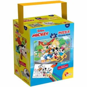 Produkt Oboustranné puzzle v tubusu 60 dílků. Mickey Mouse 50 x 35 cm