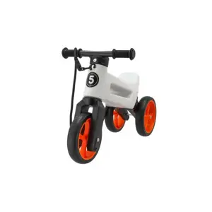 Produkt Odrážedlo FUNNY WHEELS Rider SuperSport bílé/oranž. 2v1+popruh,výš.sedla28/30cm nos.25kg 18m+v sáčku