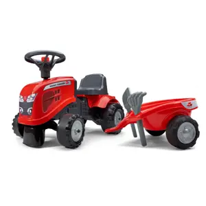 Produkt Odstrkovadlo traktor Massey Ferguson červené s volantem a valníkem