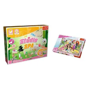 Produkt PACK Science for you Studio SPA 21 pokusů + Puzzle Disney Princezny 260 dílků v krabici 40x26x13cm