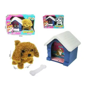 Pes na baterie s boudou Mini Plush Pet Series