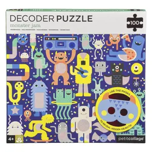 Produkt Petitcollage Puzzle příšerky 100 ks s 3D brýlemi