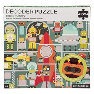 Produkt Petitcollage Puzzle roboti 100 ks s 3D brýlemi