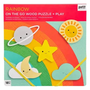 Produkt Petitcollage Robustní dřevěné puzzle Rainbow