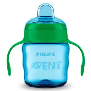 Philips AVENT hrneček pro první doušky Classic 200 ml s držadly Modrý