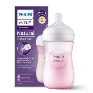 Produkt Philips Avent Láhev Natural Response 260ml, 1m+, růžová