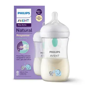 Philips Avent láhev Natural Response s ventilem AirFree slon bílá 260 ml