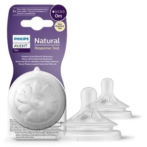 Produkt Philips Avent savička Natural Response 1 první průtok 2 ks transparentní