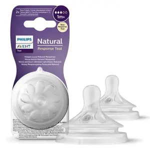 Produkt Philips Avent savička Natural Response 3 pomalý průtok 2 ks transparentní