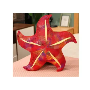 Plyšák Plyšový Starfish Red Polštář 45 cm