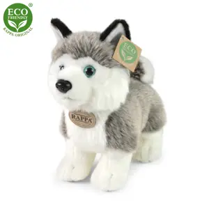 Plyšový pes husky stojící 23 cm ECO-FRIENDLY