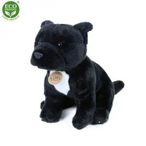 Produkt Plyšový pes stafordšírský bulteriér 30 cm černý ECO-FRIENDLY