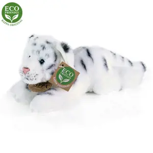 Produkt Plyšový tygr bílý ležící, 17 cm, ECO-FRIENDLY