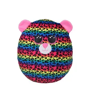 Polštář TY Squish-a-Boos vícebarevný leopard - DOTTY, 22 cm