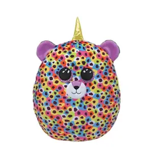 Polštář TY Squish-a-Boos vícebarevný leopard - GISELLE, 22 cm