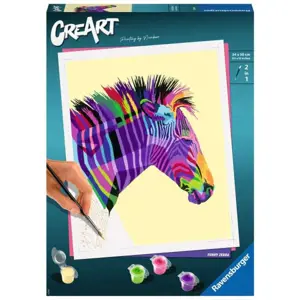 PROMO CreArt omalovánka: Zebra 289943 RAVENSBURGER malba podle čísel