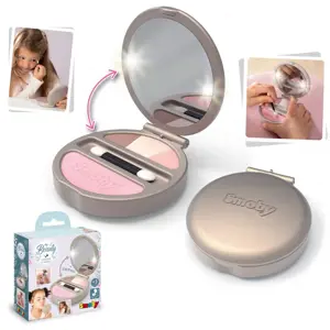 Produkt Pudr na obličej My Beauty Powder Compact Smoby se zrcátkem a světlem a stíny na oči