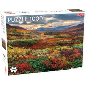 Puzzle 1000 dílků Around the World, Northern Stars: Indian Summer in Norrbotten TACTIC