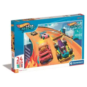 Puzzle 24 ks Maxi SuperColor Hot Wheels