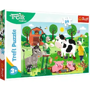 Puzzle 24 MAXI Rodina Trefliků/Zimní čas s Trefliky