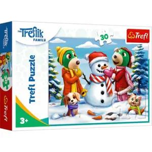 Puzzle 30 dílků Treflíkovy zimní hry. Treflik rod 18300 Trefl