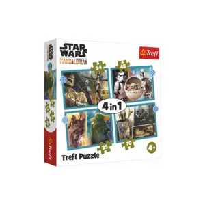 Puzzle 4v1 Mandalorian/Star Wars 28,5x20,5cm v krabici 28x28x6cm