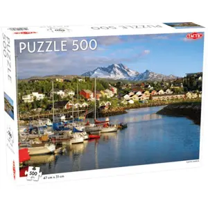 Puzzle 500 dílků Around the World, Northern Stars: Narvik Harbour TACTIC