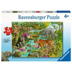 Puzzle 60 dílků Zvířata z Indie. Zvířata z Indie 051632 Ravensburger