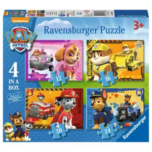 Ravensburger 070336 PAW psí patrola 4v1 12,16 20 24 dílků