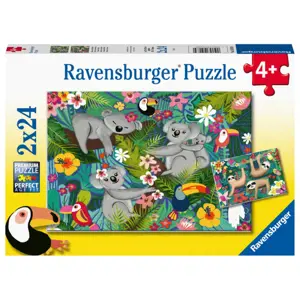 RAVENSBURGER Koaly a lenochodi 2x24 dílků