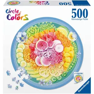 RAVENSBURGER Kulaté Kruh barev: Poke Bowl 500 dílků