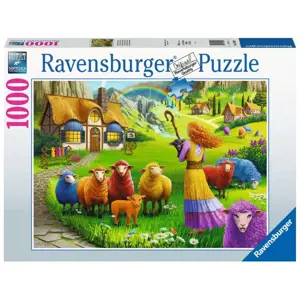 RAVENSBURGER Obchod s vlnou Šťastná ovečka 1000 dílků