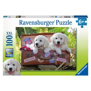 Produkt Ravensburger Oddych štěňata v kufru 100 dílků