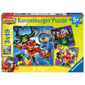 RAVENSBURGER Power Players 3x49 dílků